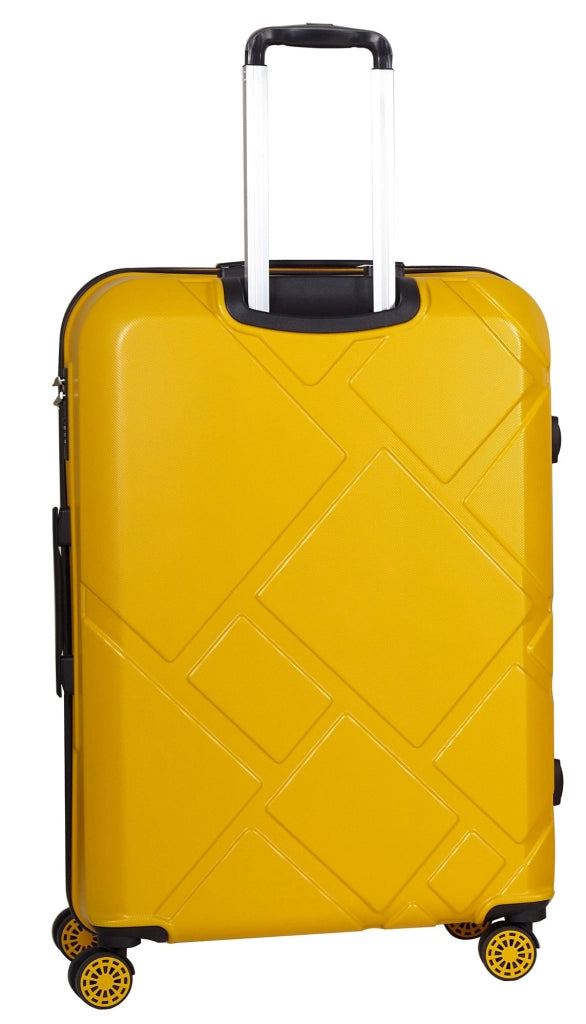 Trolley Valigia Grande Rigida in ABS 4 Ruote TSA Ravizzoni Mango Giallo