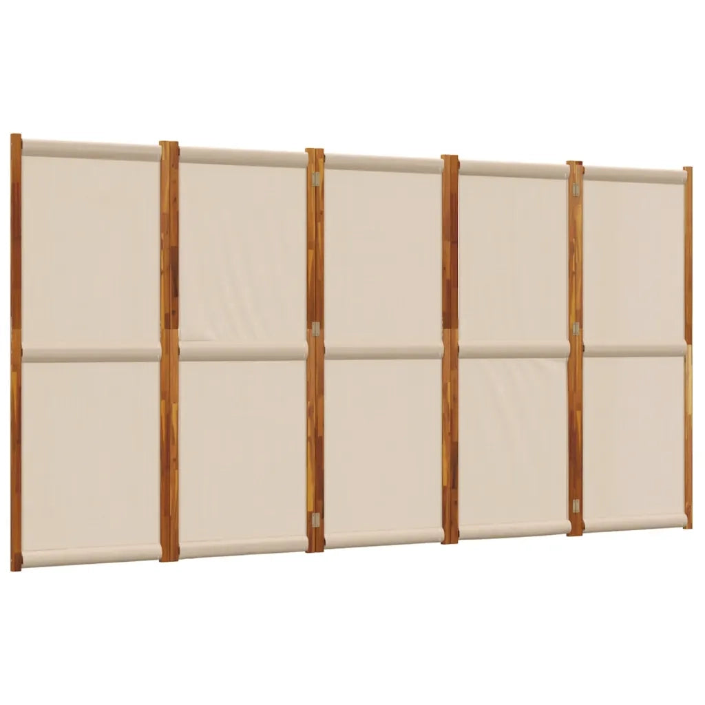 Divisorio a 5 Pannelli Tortora 350x180 cm 4003365
