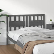 Testiera per Letto-Testata-Testiera Decorativa Grigia 125,5x4x100 cm Legno Massello di Pino 246885