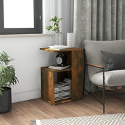 Tavolino da Salotto-Tavolino da soggiorno-Tavolo Rovere Fumo 36x30x56cm Legno Multistrato