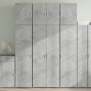 vidaXL Credenza Grigio Cemento 80x42,5x249 cm in Legno Multistrato