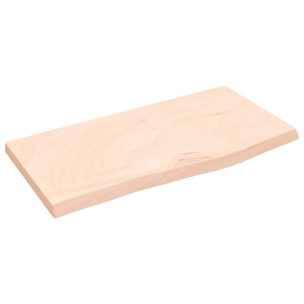 Piano Bagno 60x30x(2-4) cm in Legno Massello Non Trattato 3156006