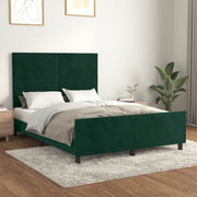 Giroletto con Testiera Verde Scuro 140x190 cm in Vellutocod mxl 121883