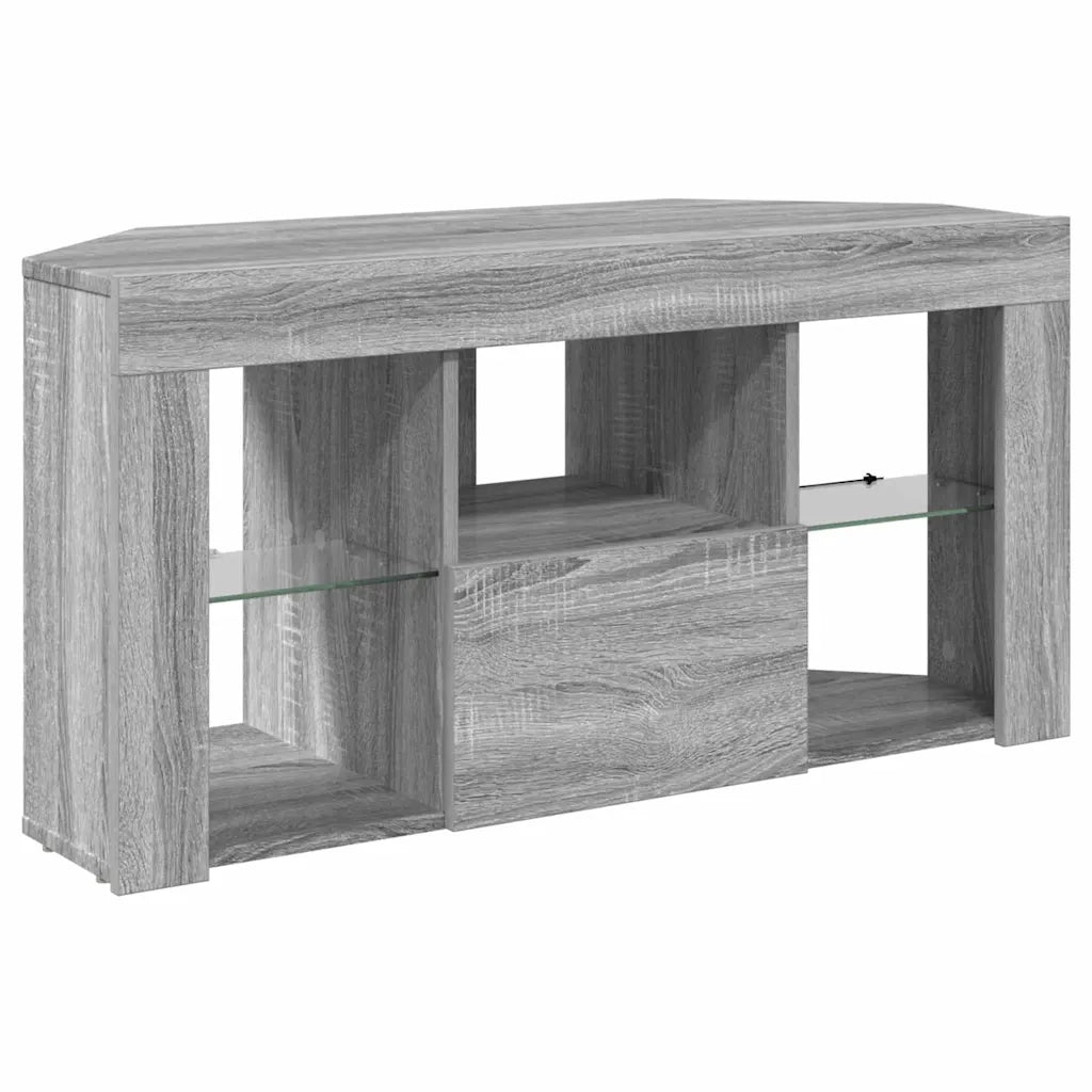 Mobile TV LED Angolare Grigio Sonoma 100 x 40 x 50 cm 889801
