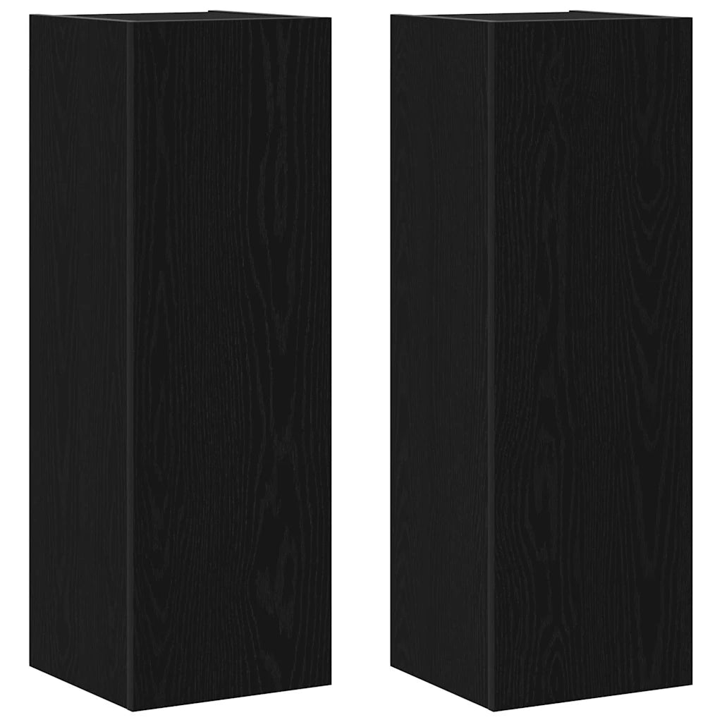 Set mobile TV 8 pcs Rovere Nero 100 x 30 x 30 cm 3332528