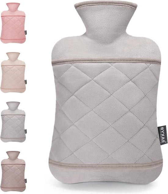Fles di acqua calda in PVC 18 L - sacco di acqua calda con cappuccio - calore per la terapia del dolore con guaina riscaldata