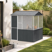 Bird Cage Anthracite 215 X 209 X 230 Cm Galvanized Steel