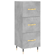 Buffet credenza cassettiera mobiletto mobile contenitore organizer per cucina soggiorno salotto 34,5 x 34 x 90 cm legno ingegnerizzato grigio 02_0031919