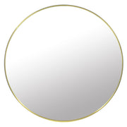 Specchio Valora 40CM con cornice dorata Specchio rotondo in metallo stile moderno