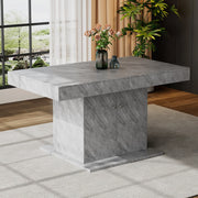 Tavolo da pranzo allungabile 140/180x80x76 cm grigio con vano contenitore e struttura in metallo