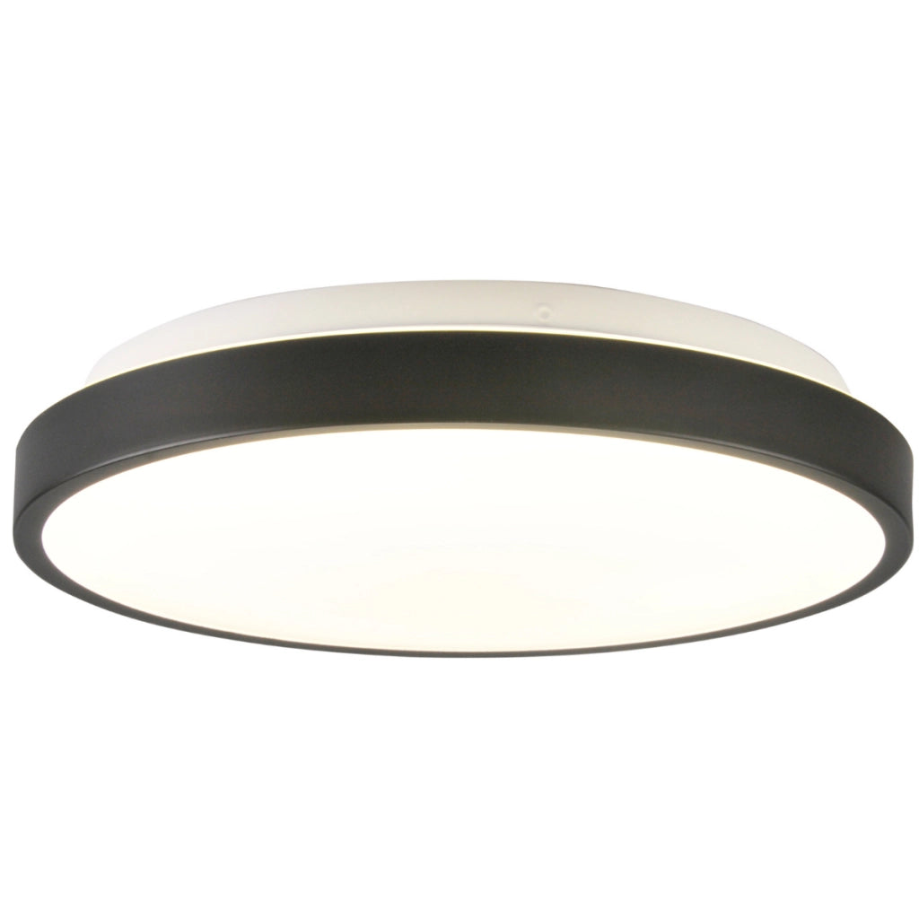 Plafoniera LED Polux Kern 29cm bianco/nero 15W 4000K
