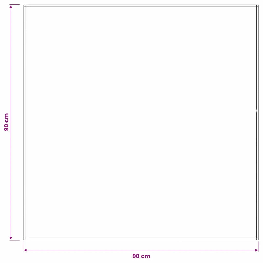 Tovaglia da Tavolo Quadrato Grigio Scuro 90 x 90 cm 42039932