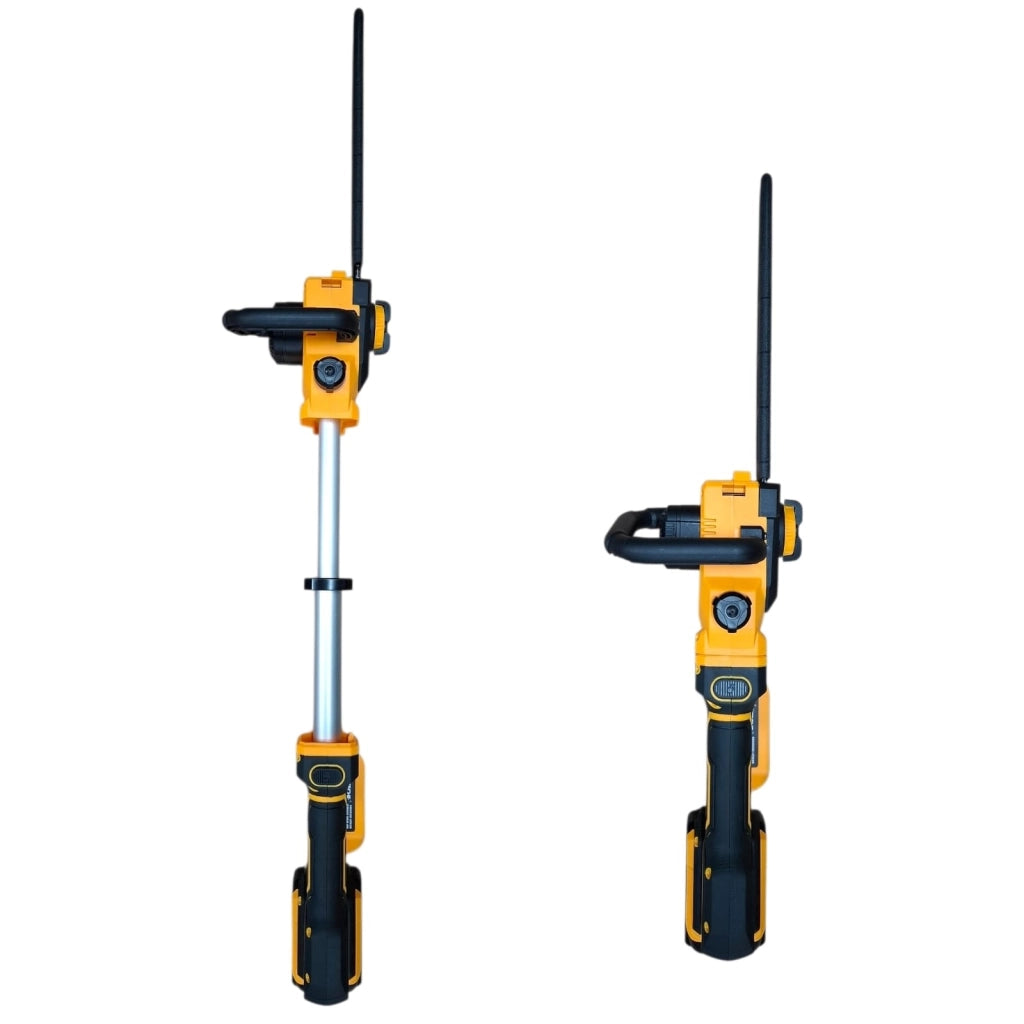 Motosega a Batteria Telescopica 12” 21V con 2 Batterie Brushless Lubrificazione Automatica Taglio 30 cm