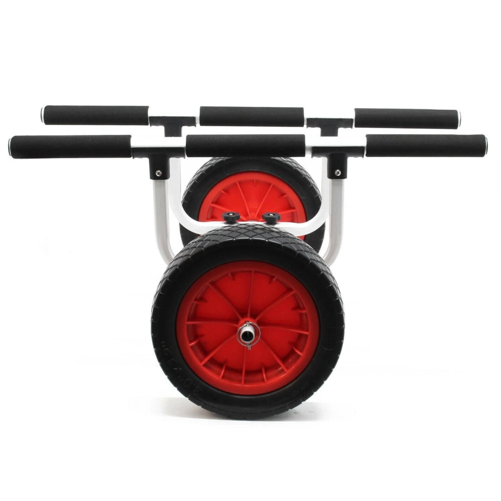 Carrello in alluminio 90 kg ruota pu grande diametro 31 cm larghezza regolabile 16_0002566