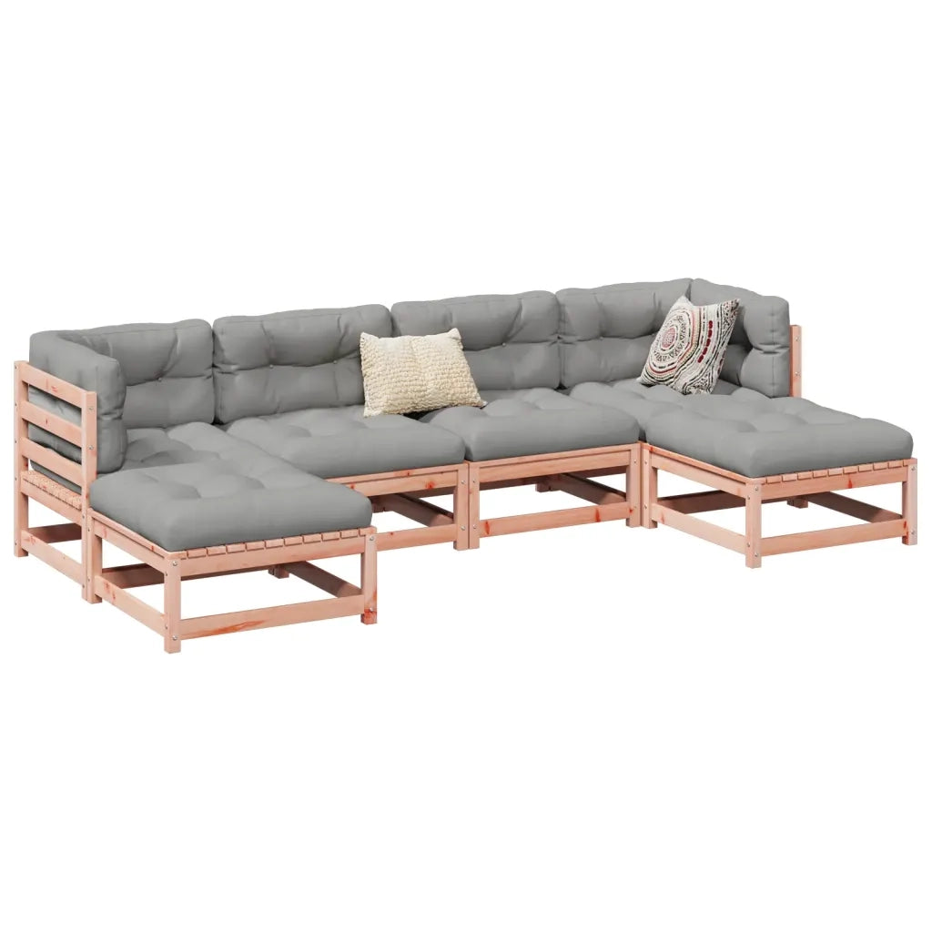 Set Divani da Giardino 6 pz in Legno Massello Abete Douglas 3299565