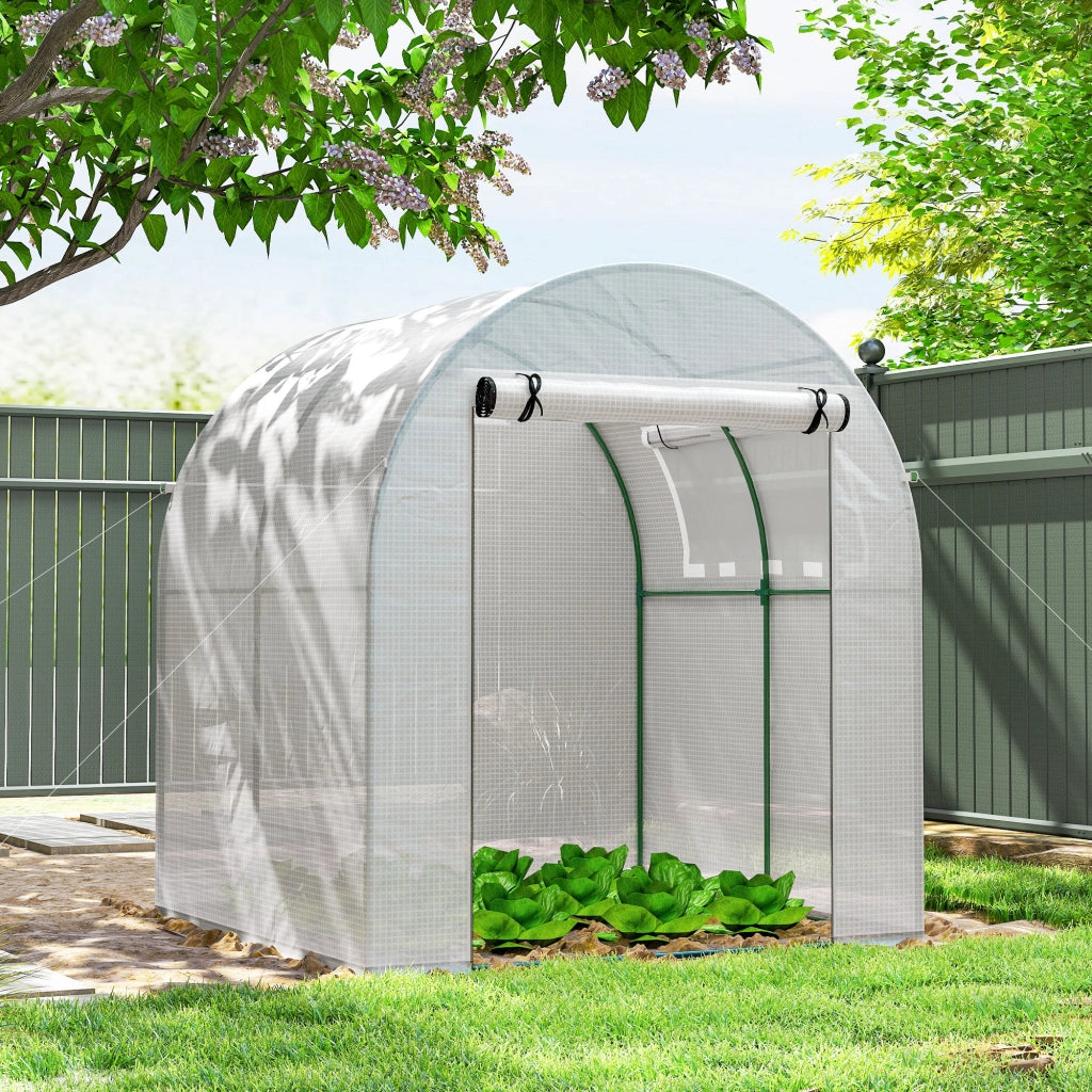 Serra Portatile per Giardino ¨C Minimal ¨C Acciaio e Plastica, Bianco