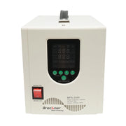 UPS con inverter per riscaldamento centralizzato 1400W/2000VA, onda sinusoidale pura 24V/230V, 2 prese schuko, display LCD, AVR Breckner Germany