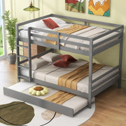 Letto a Castello con Letto Estraibile ¨C MINIMAL ¨C Grigio 140x200