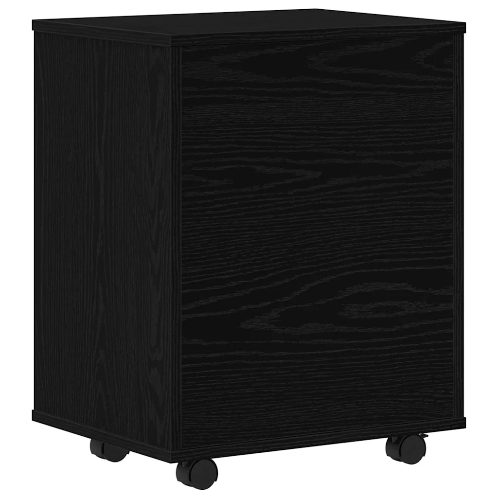 Armadio con ruota Rovere Nero 46 x 36 x 59 cm Legno multistrato 862673