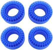 Accessori di Crawler 1/10 - 4-pack di Gomme Silicone - Impermeabili - Resistenti alle Temperature - Facili da Installare - RC Bande - Adattamento Perfetto