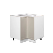 Mobile ad angolo cucina Fame-Line GrigioBeige/Bianco 80.5 cm senza piano di lavoro Vicco