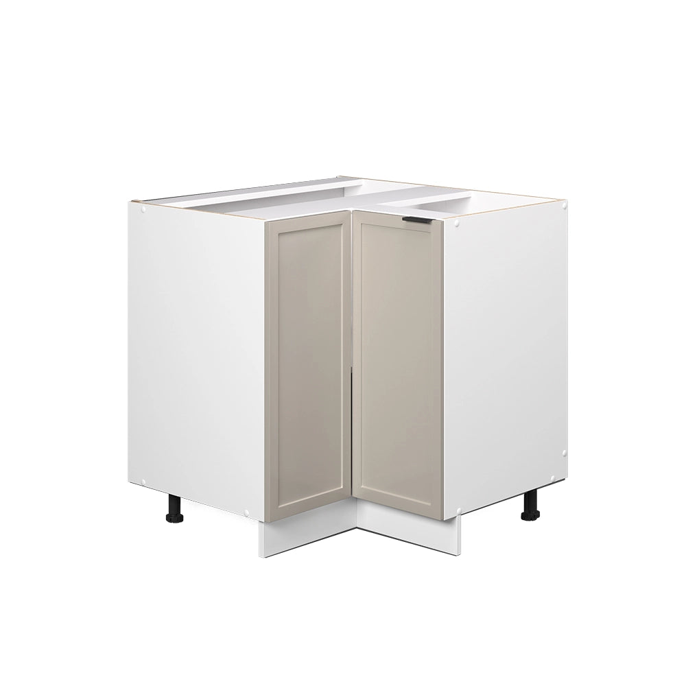 Mobile ad angolo cucina Fame-Line GrigioBeige/Bianco 80.5 cm senza piano di lavoro Vicco