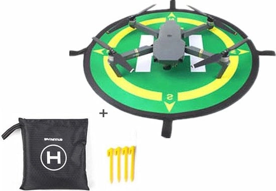 Piastra di Atterraggio Verde per Mavic 3 - Gomma - Diametro 50cm - Accessorio per Drone