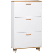Scarpiera Scandinava 3 Ante ¨C Zephmum ¨C Bianco 70x23.5x122 cm
