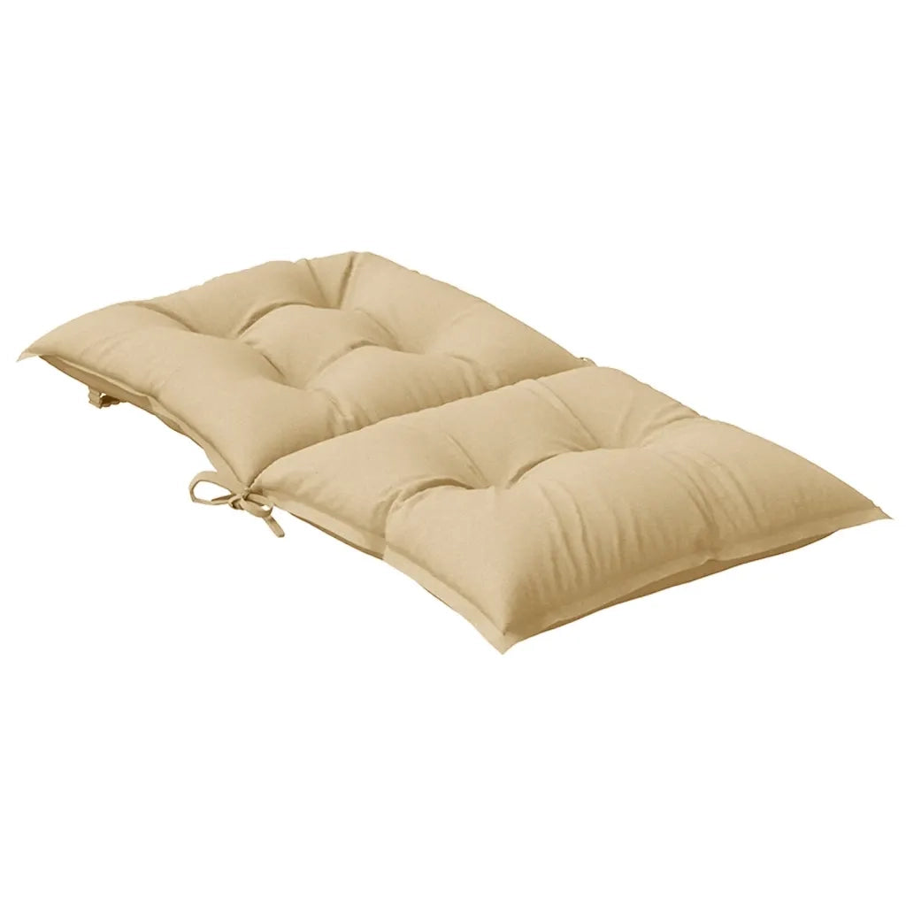 Cuscini Sedia Schiena Bassa 6 pz Beige MÃ©lange 100x50x7 Tessuto