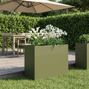Vaso da giardino Verde Oliva 60 x 30 x 40 cm 8005560