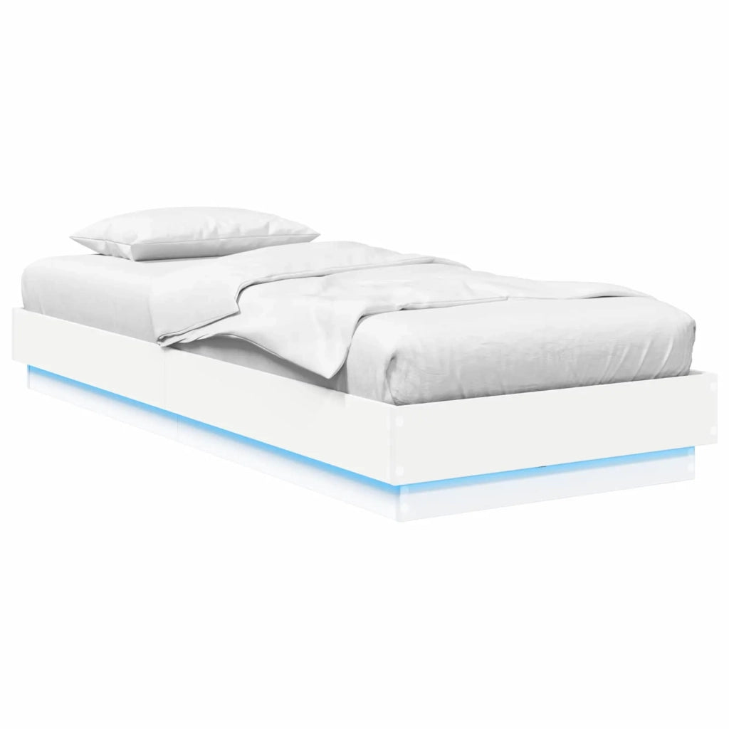 Letto con LED Bianco 80 x 200 cm Legno ingegnerizzato