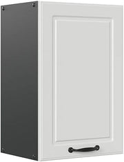 Pensile da cucina R-Line, Bianco casa di campagna, 40 cm, per la libera combinazione all'interno di sistemi cucina modulari