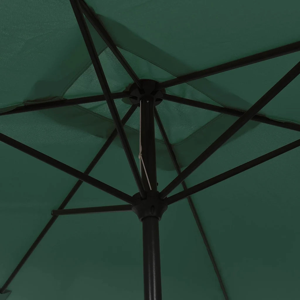 Parasole-Ombrellone da giardino 200 x 300 cm Verde Rettangolare