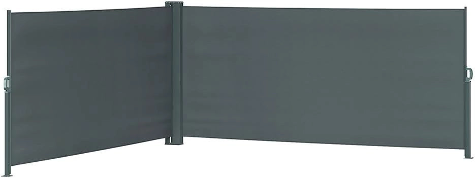 OK-Living Tenda laterale, Antracite, 300 x 160 cm, per un montaggio flessibile utilizzabile come protezione da sole e vento