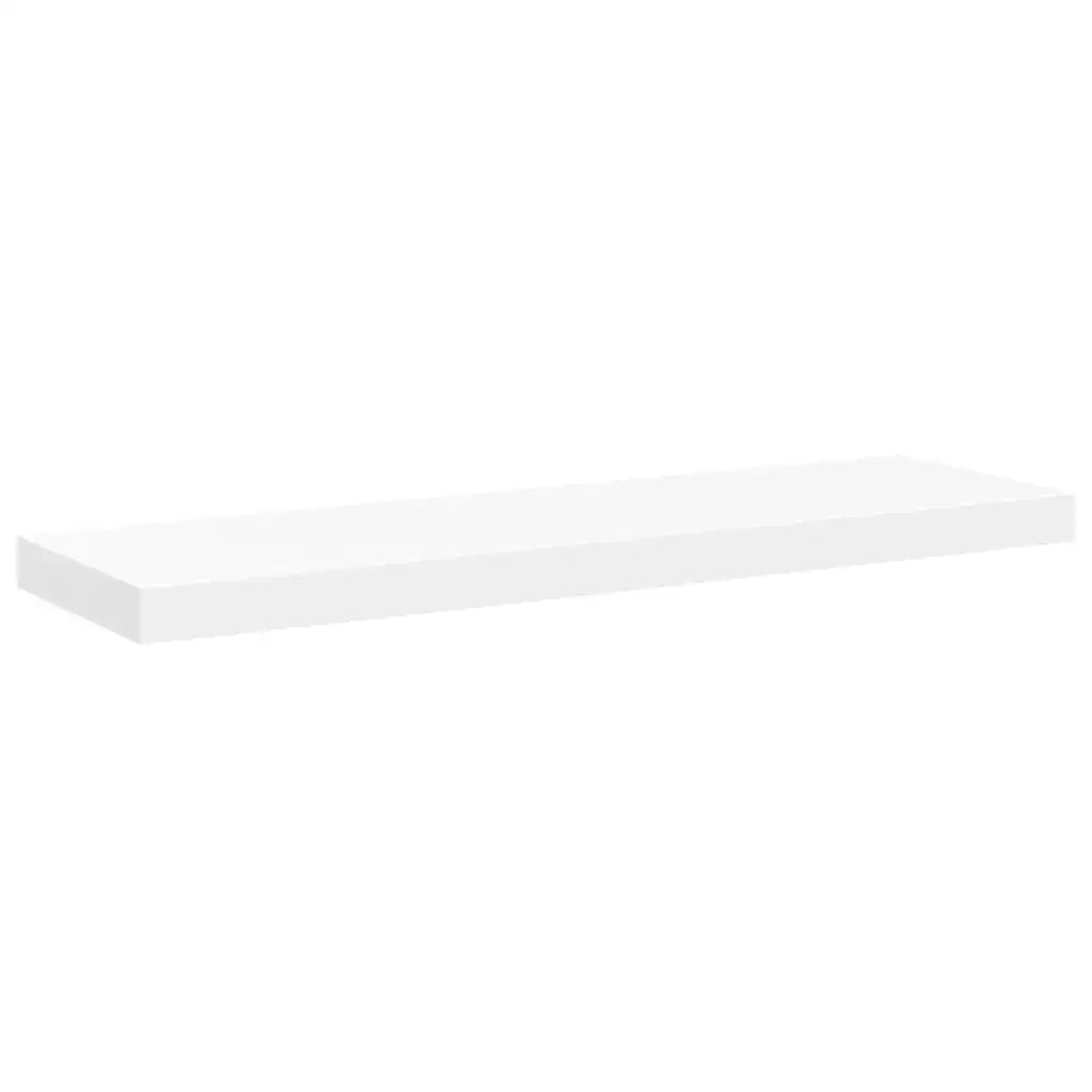 Scaffali a Parete 4 pz Bianchi 80x23,5x3,8 cm in MDF 323816
