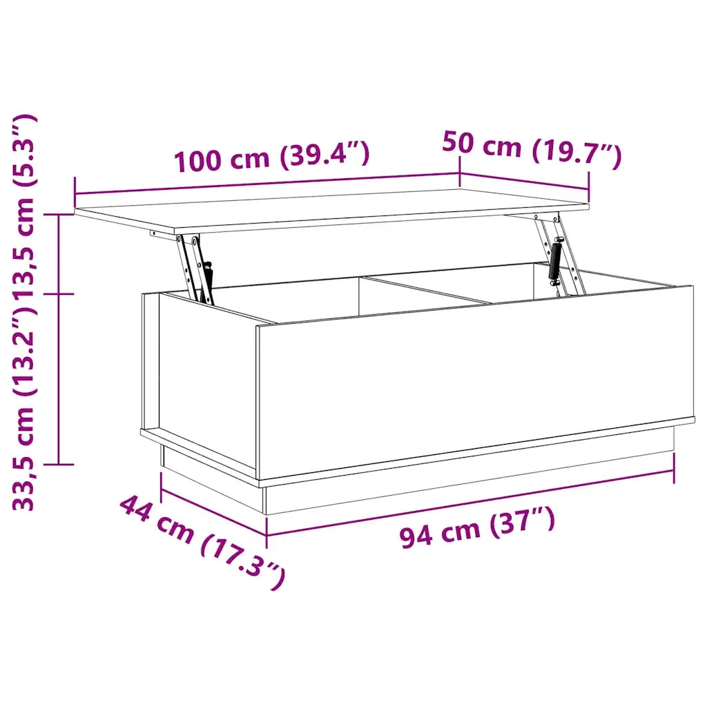 Tavolino da salotto | Tavolino da caff¨¨ | Tavolino da Soggiorno Grigio 100x50x35 cm Legno Massello di Pino