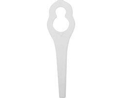 Mulinelli per erba 50 pezzi - Lame in plastica - Componenti per tagliaberge per ALM 28 30 - Bianco .