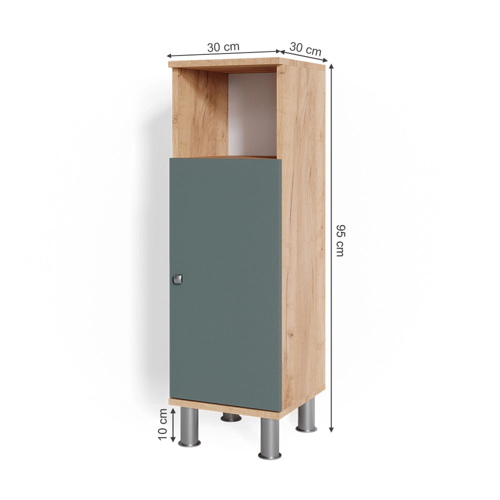 Vicco Mobiletto bagno Verde 30 x 95 cm