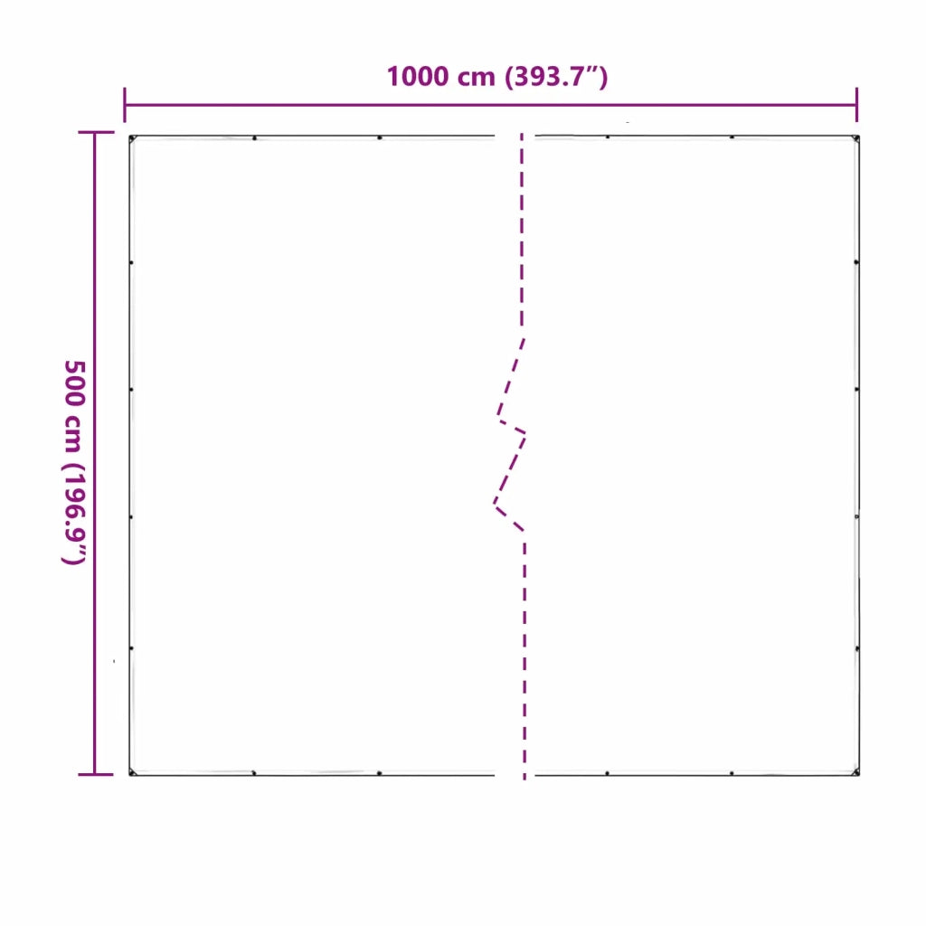 Copertura per Piante Trasparente 5 x 10 m PVC CFW7388224
