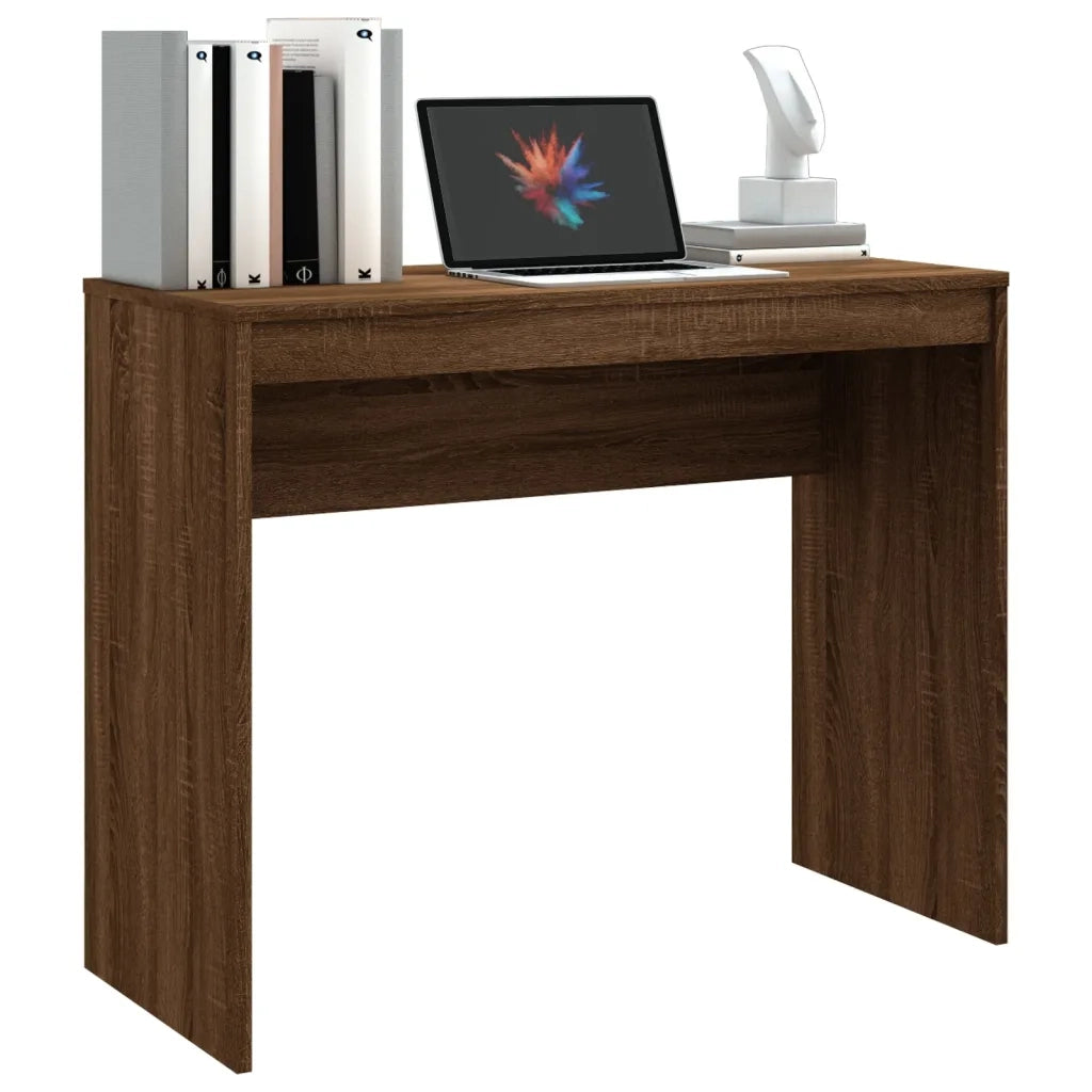 Scrivania Rovere Marrone 90x40x72 cm in Legno Multistrato 815305