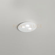 LUNA P/P - PLAFONIERA METALLO E ALLUMINIO BIANCO 3 LUCI ATTACCO GX53 47,5CM