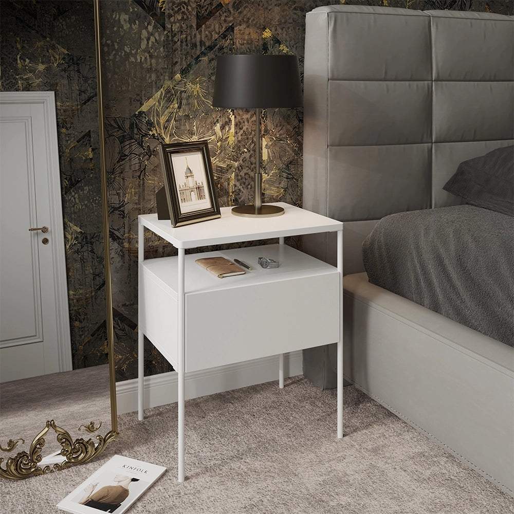 Vicco Comodino camera da letto Bianco 40 x 50 cm