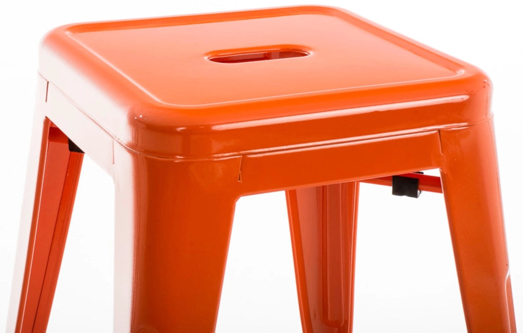 Set 4 Panchetti Impilabili Armin In Metallo arancione