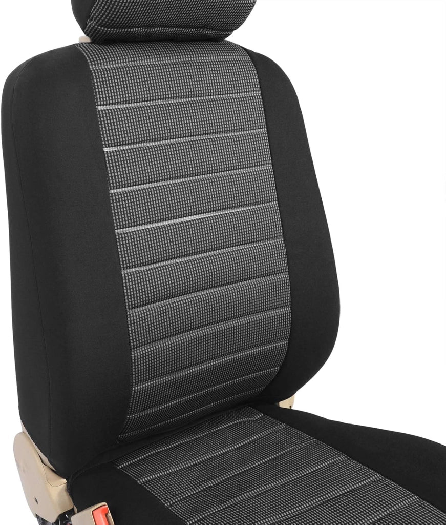 Coprisedili Auto 7 Posti Per Pkw, Van Seat Cover Protezioni Universali per Macchina Tessuto Poliestere Grigio