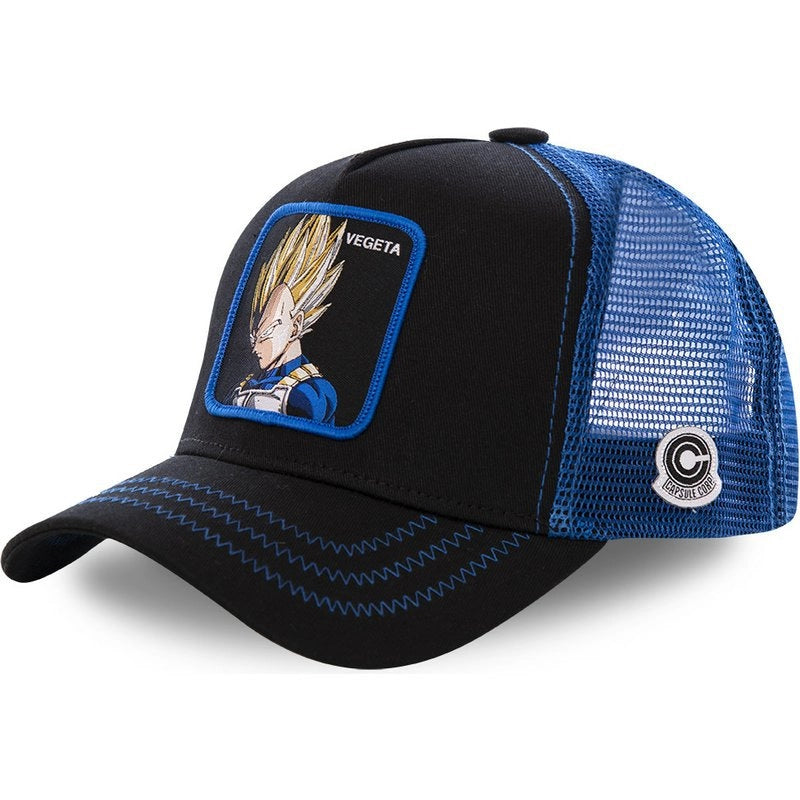 Cappellino da baseball nero con la scritta "VEGETA" di Dragon Ball.