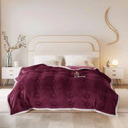 Felpa soffice per divano letto - respirante e lavabile - 1 pezzo - rosso - 3 strati di cotone - 180 x 200 cm
