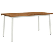 Tavolo da pranzo con bordo vivo 160 x 90 x 75 cm Naturale 3425017