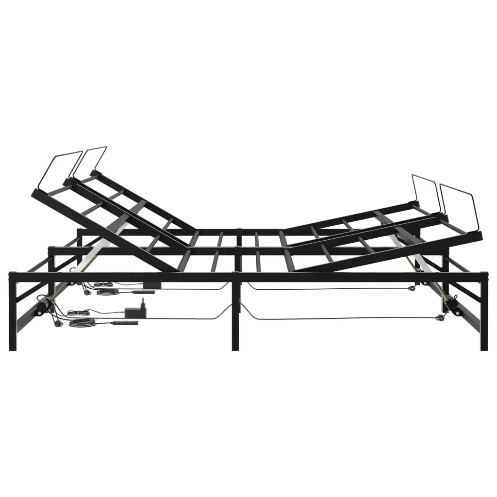 Telaio Letto Elettrico Regolabile Nero 200 x 200 cm Acciaio 3438627