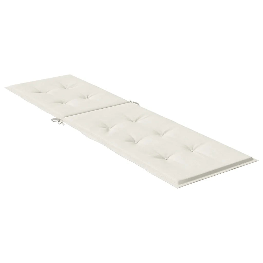 Cuscino per Sdraio Crema Mélange (75+105) x 50 x 4 cm in Tessuto 4002489