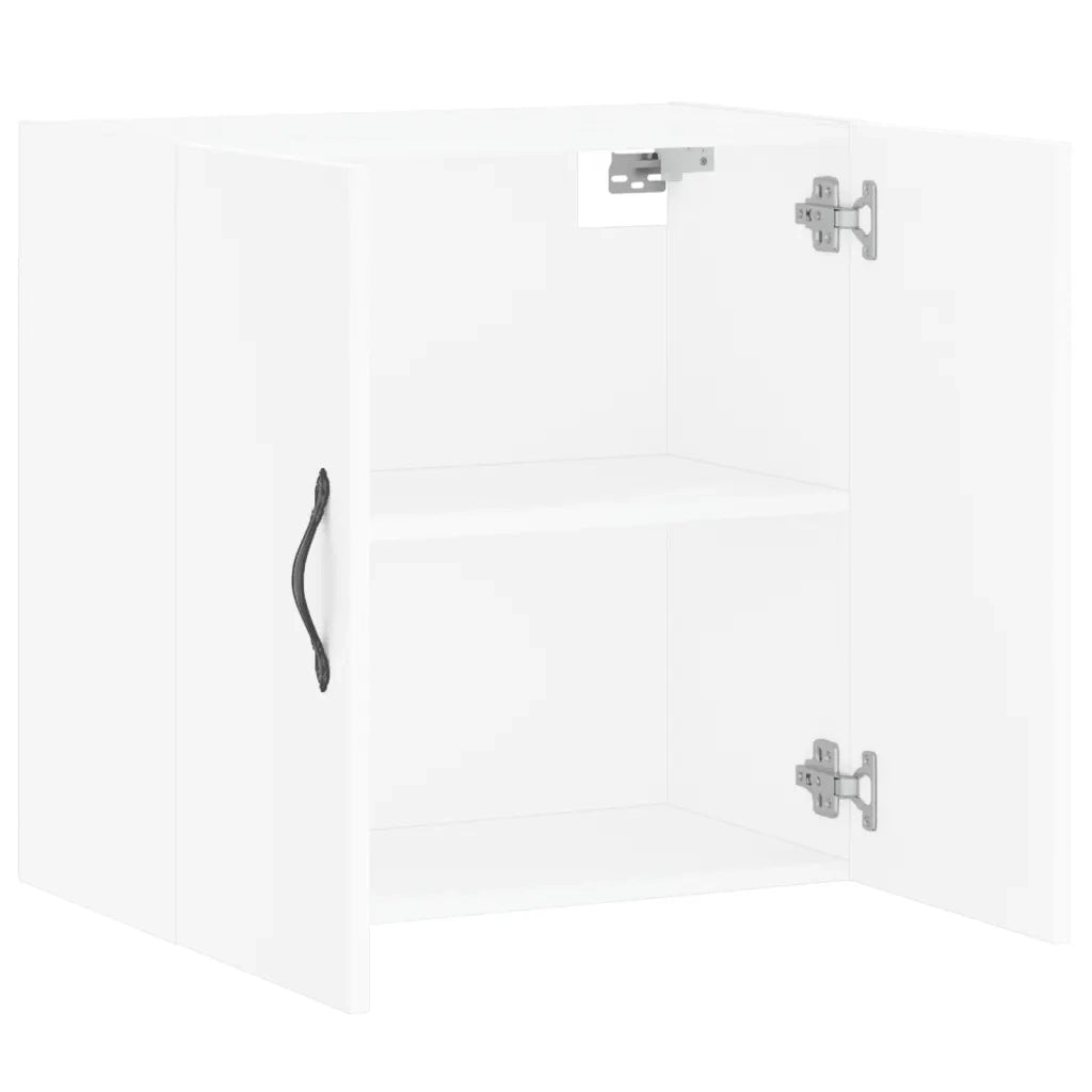 Armadietto a Muro Bianco 60x31x60 cm in Legno Multistrato 829956